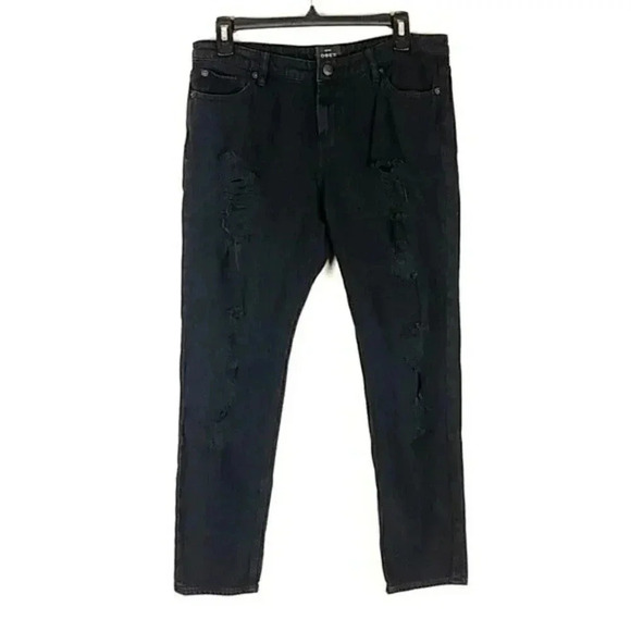 Obey Black Distressed Jeans - Picture 1 of 11